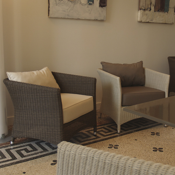 Fauteuil Restaurant Extérieur Lounge Style Contemporain ...