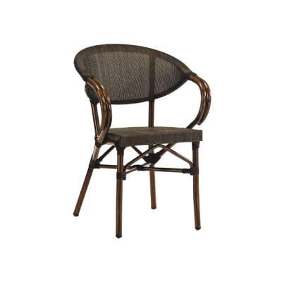 Fauteuil de terrasse de Restaurant "BODEGA" Marron